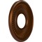 Ekena Millwork Berkshire PVC Medallion (Canopies up to 4 1/2"), 10"OD x 3 1/2"ID x 3/4"P, Metallic Dark Copper CMP10BECDC - alternate 3